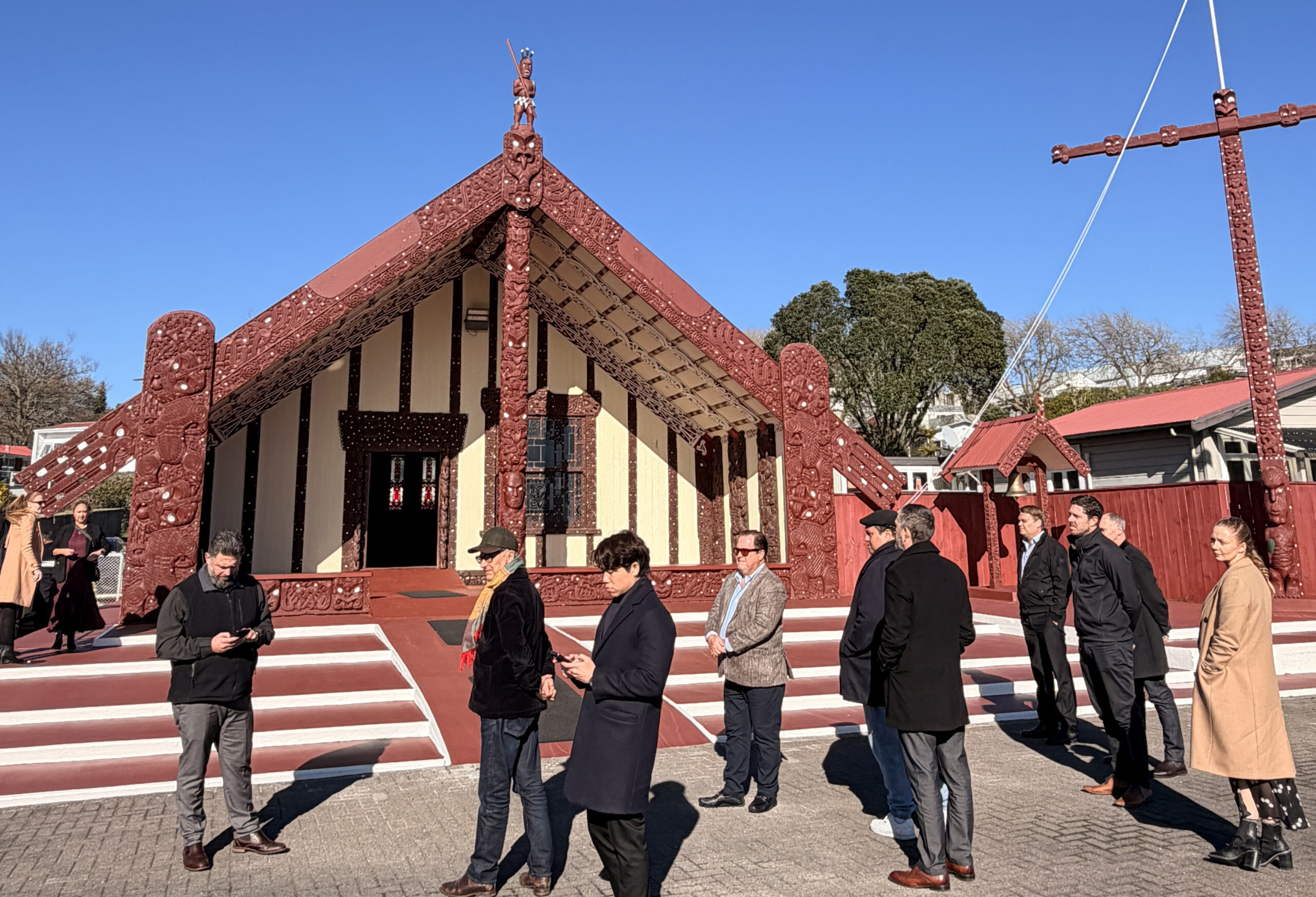 The Templeton Group team welcomed at Te Papa-i-Ouru Marae, Rotorua